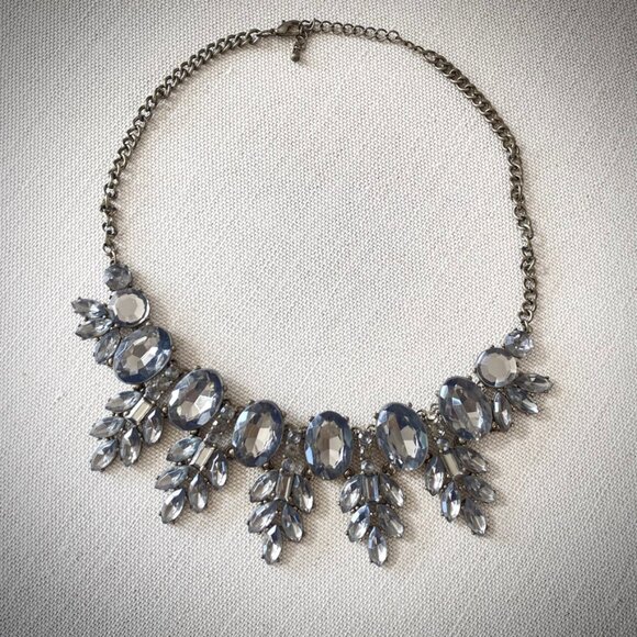 Statement Necklace in Grey - Picture 1 of 5